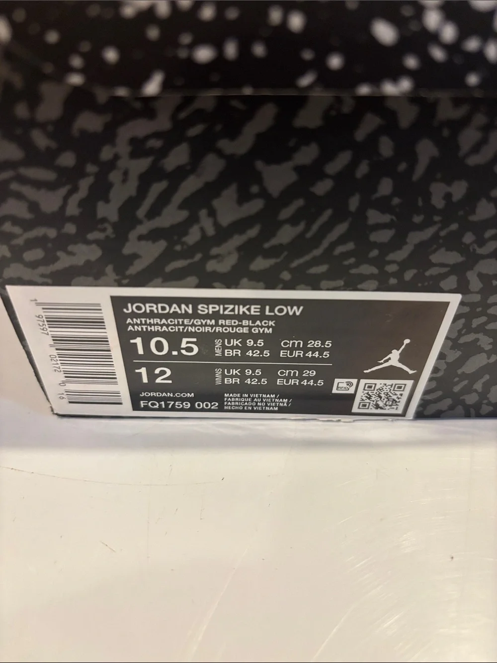 Nike Air Jordan Spizike Low 'Anthracite Gym Red